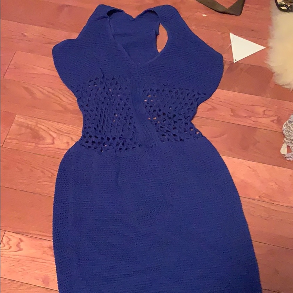 royal blue mini dress